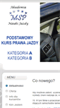 Mobile Screenshot of naukajazdymsp.pl